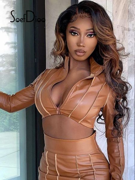 women's jackets soefdioo light brown y2k faux pu leather jacket women zipper long sleeve crop casual coat fall 2021 fashion streetw, Black;brown
women's jackets soefdioo light brown y2k faux pu leather jacket women zipper long sleeve crop casual coat fall 2021 fashion streetw, Black;brown