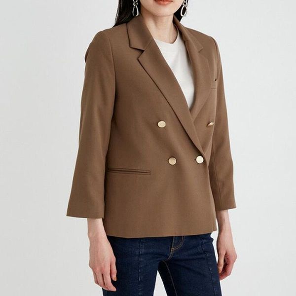 women's suits & blazers japanese elegant jacket women 2021 autumn fashion all match solid suit coat notched collar double breasted desi, White;black
women's suits & blazers japanese elegant jacket women 2021 autumn fashion all match solid suit coat notched collar double breasted desi, White;black