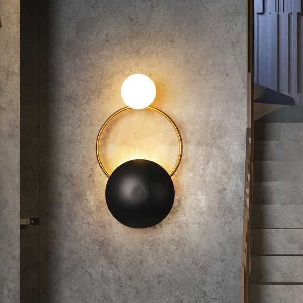 fkl nordic round wall lamp simple modern creative staircase restaurant aisle lamp gold leisure bedroom bedside
fkl nordic round wall lamp simple modern creative staircase restaurant aisle lamp gold leisure bedroom bedside