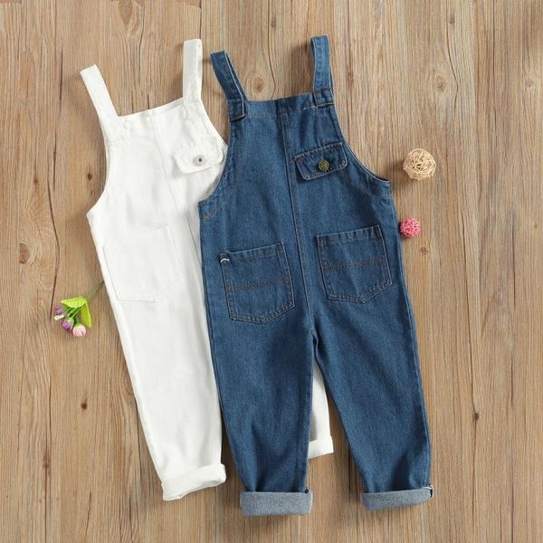 kids suspender trousers girls solid color high waist jeans pants for spring fall, Blue
kids suspender trousers girls solid color high waist jeans pants for spring fall, Blue