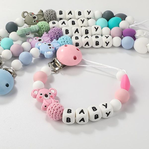 pacifiers# diy silicone baby pacifier clip personalised name colorful chain for teething soother chew toy dummy clips
pacifiers# diy silicone baby pacifier clip personalised name colorful chain for teething soother chew toy dummy clips