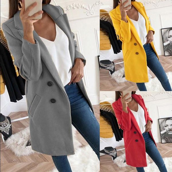 women's trench coats winter plus size wool&blends women coat solid turn down collar long sleeves button casual pockets gray red with b, Tan;black
women's trench coats winter plus size wool&blends women coat solid turn down collar long sleeves button casual pockets gray red with b, Tan;black