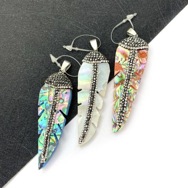 charms abalone shell pendant necklace jewelry leaf shape multicolor diamond diy handmade earrings accessories, Bronze;silver
charms abalone shell pendant necklace jewelry leaf shape multicolor diamond diy handmade earrings accessories, Bronze;silver