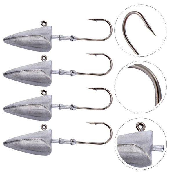 2 packs practical lead head fish hook sturdy fishing bait hook(2pcs/pack silver)
2 packs practical lead head fish hook sturdy fishing bait hook(2pcs/pack silver)