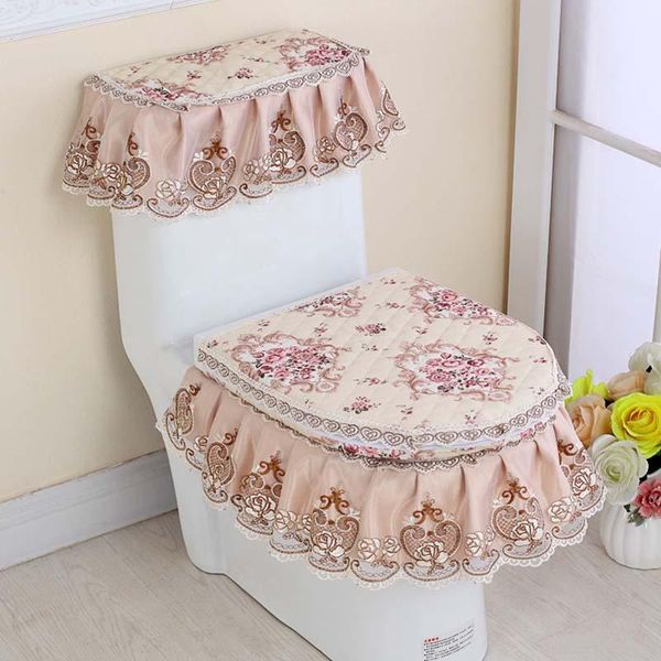 3 pcs toilet seat cover set lace floral print closestool protector toilet cushion pad bathroom decor bom666
3 pcs toilet seat cover set lace floral print closestool protector toilet cushion pad bathroom decor bom666