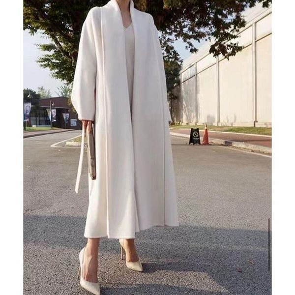 women's wool & blends long woolen coat french fashion for fall/winter 2021 elegant loose woman winter coats and jackets lugentolo, Black
women's wool & blends long woolen coat french fashion for fall/winter 2021 elegant loose woman winter coats and jackets lugentolo, Black