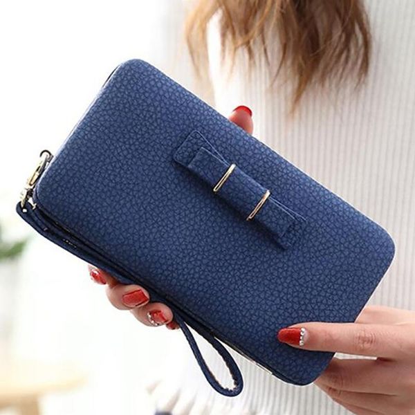 wallets 2021 women pu leather with bow female zipper purse long card holders fashion ladies phone clutch money purses, Red;black
wallets 2021 women pu leather with bow female zipper purse long card holders fashion ladies phone clutch money purses, Red;black