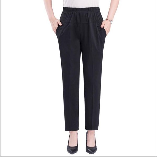 women's pants & capris middle aged old women spring thin elastic waist loose cotton mother female trousers plus size 5xl gd712, Black;white
women's pants & capris middle aged old women spring thin elastic waist loose cotton mother female trousers plus size 5xl gd712, Black;white