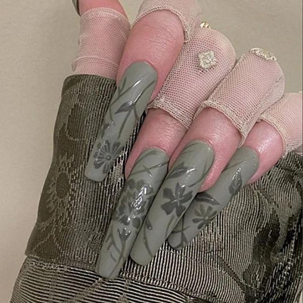 nail gel fake nails green pear and petals wear stickers finished 24 with glue birthday gift, Red;pink
nail gel fake nails green pear and petals wear stickers finished 24 with glue birthday gift, Red;pink
