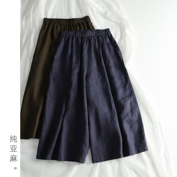 women's pants & capris loose 8 / 9-point skirt pants, pure linen, japanese style simple literature and art 2021 summer wide long, Black;white
women's pants & capris loose 8 / 9-point skirt pants, pure linen, japanese style simple literature and art 2021 summer wide long, Black;white