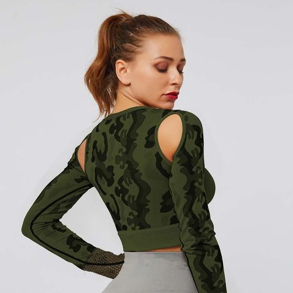yoga outfits women seamless long sleeve crop sportswear camouflage gym workout shirts push up sports tight clothing, White;red
yoga outfits women seamless long sleeve crop sportswear camouflage gym workout shirts push up sports tight clothing, White;red