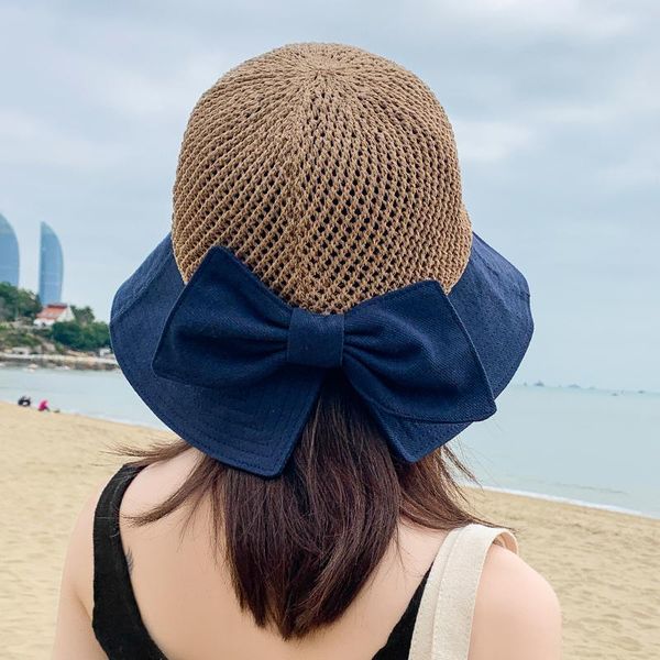 wide brim hats fashion hollow out sun women bow cap floppy summer bucket female straw hat outdoor visor bonnet beach caps, Blue;gray
wide brim hats fashion hollow out sun women bow cap floppy summer bucket female straw hat outdoor visor bonnet beach caps, Blue;gray