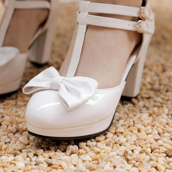 dress shoes us4-14 womens round toe japanese bow knot patent leather mary janes lolita pumps chunky heel plus size 6colors 34-48, Black
dress shoes us4-14 womens round toe japanese bow knot patent leather mary janes lolita pumps chunky heel plus size 6colors 34-48, Black