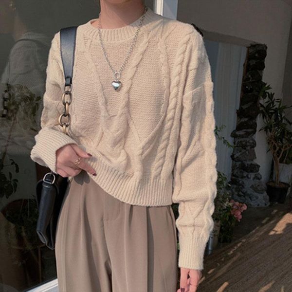 women's sweaters spring women elegance solid full sleeve pullovers casual o-neck winter short sweater office lady basic outwear, White;black
women's sweaters spring women elegance solid full sleeve pullovers casual o-neck winter short sweater office lady basic outwear, White;black