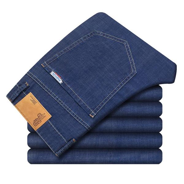 men's jeans 2021 spring summer lyocell comfortable cotton stretch lightweight business casual straight loose, Blue
men's jeans 2021 spring summer lyocell comfortable cotton stretch lightweight business casual straight loose, Blue