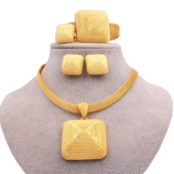 earrings & necklace nigeria dubai gold color jewelry sets african bridal wedding gifts party for women bracelet ring set collares, Silver
earrings & necklace nigeria dubai gold color jewelry sets african bridal wedding gifts party for women bracelet ring set collares, Silver