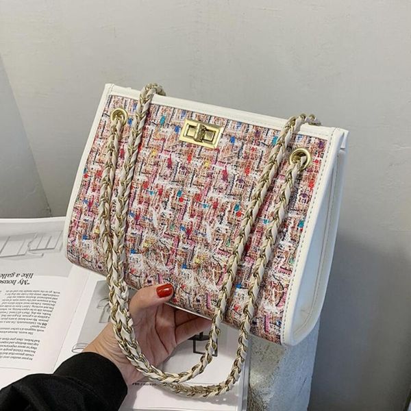 contrast color tote bag 2021 fashion new high-quality wool women's designer handbag high capacity chain shoulder messenger bag
contrast color tote bag 2021 fashion new high-quality wool women's designer handbag high capacity chain shoulder messenger bag