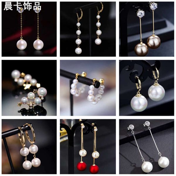 pearl female style, simple temperament, long earrings, earrings.
pearl female style, simple temperament, long earrings, earrings.