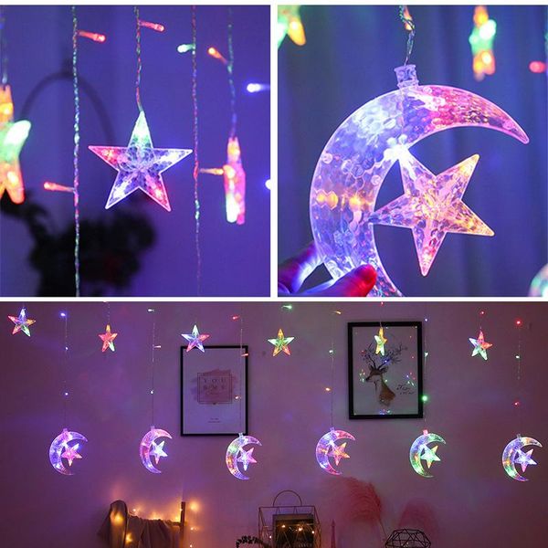 color stars moon lamp 2.5m led string lights garland curtain lamp christmas wedding decoration fairy light string for home party
color stars moon lamp 2.5m led string lights garland curtain lamp christmas wedding decoration fairy light string for home party