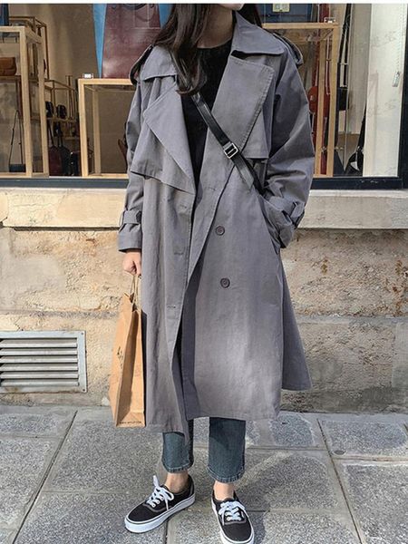 women's trench coats windbreaker korean style autumn coat solid slim button elegant for women fashion, Tan;black
women's trench coats windbreaker korean style autumn coat solid slim button elegant for women fashion, Tan;black