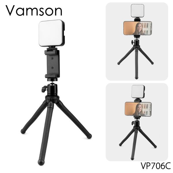 vamson indoor and outdoor zoom lighting lamp kit with tripod of ocs with 360 degree rotation and bending for phone vp706c
vamson indoor and outdoor zoom lighting lamp kit with tripod of ocs with 360 degree rotation and bending for phone vp706c