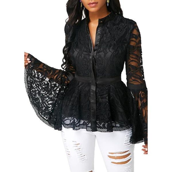 plus size women mesh blouse fashion see-through lace long flare sleeve blouse slim fits mesh sheer black shirt female, White
plus size women mesh blouse fashion see-through lace long flare sleeve blouse slim fits mesh sheer black shirt female, White