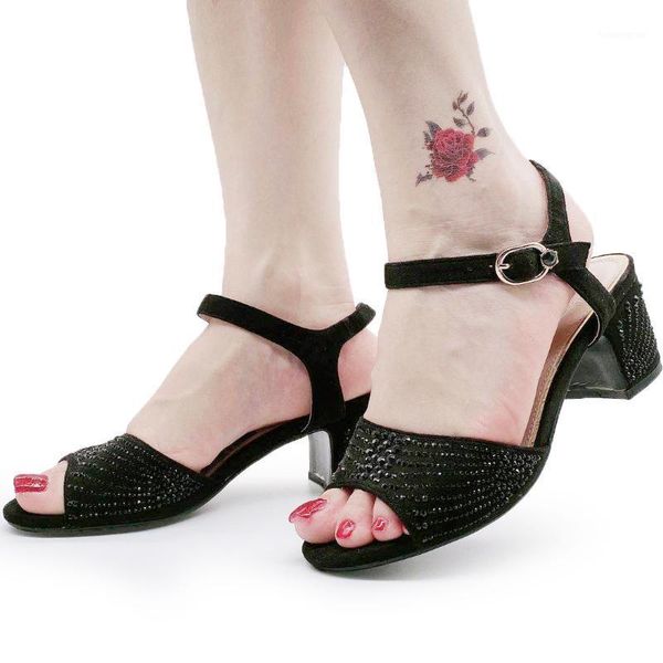 sandals suede rhinestone women summer shoes 763-1 retro ankle strap ladies heels casual life girls beach1, Black
sandals suede rhinestone women summer shoes 763-1 retro ankle strap ladies heels casual life girls beach1, Black