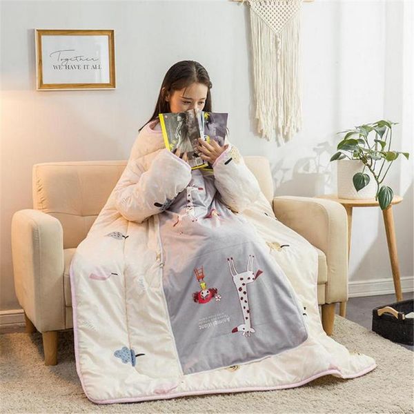 blankets lazy quilt soft warm blanket with sleeves family carpet cape cloak nap bedspread for sleeping bag sofa
blankets lazy quilt soft warm blanket with sleeves family carpet cape cloak nap bedspread for sleeping bag sofa