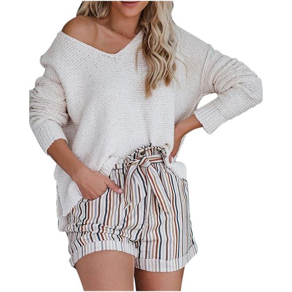 knitted v neck sweater women plus size loose sweater oversized women pullover female long sleeve winter knitwear, White;black
knitted v neck sweater women plus size loose sweater oversized women pullover female long sleeve winter knitwear, White;black