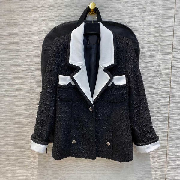 women's trench coats chic contrast black blazer female jacket shredded turn-down collar long sleeve high-end pocket buttons retro m27d, Tan;black
women's trench coats chic contrast black blazer female jacket shredded turn-down collar long sleeve high-end pocket buttons retro m27d, Tan;black