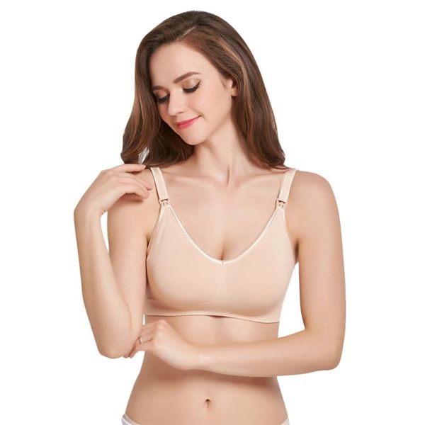 maternity intimates nursing bra wire padded seamless supportive front clasps quick-dry turn-down cups adjustable hook-and-eye design, White
maternity intimates nursing bra wire padded seamless supportive front clasps quick-dry turn-down cups adjustable hook-and-eye design, White