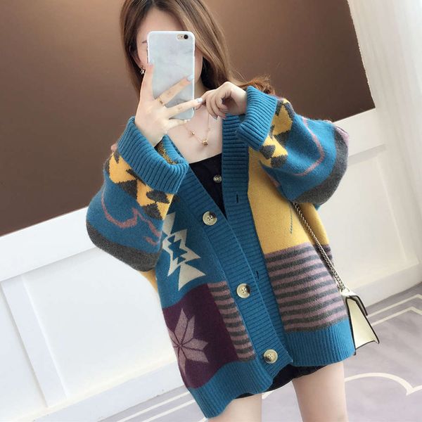 fashion new sweater loose fashion autumn and winter 2020 thickening versatile knitted cardigan coat women's wear luxury, White;black
fashion new sweater loose fashion autumn and winter 2020 thickening versatile knitted cardigan coat women's wear luxury, White;black