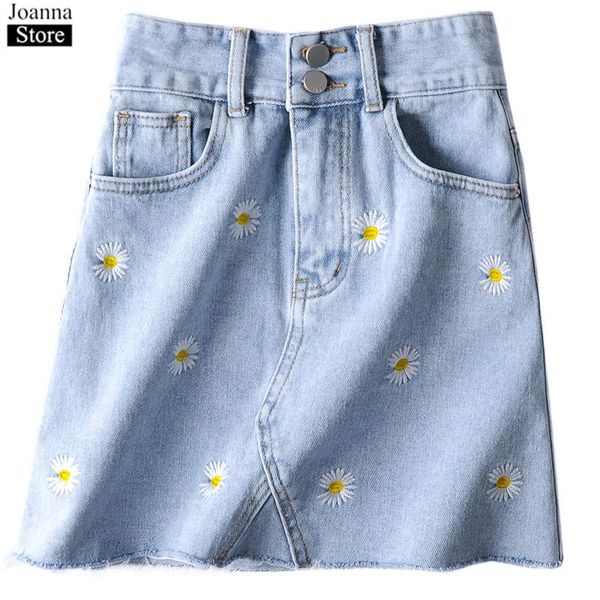 skirts summer daisy embroidered denim mini skirt women a-line high waist flowers sweet slim blue casual plus size clothes female, Black
skirts summer daisy embroidered denim mini skirt women a-line high waist flowers sweet slim blue casual plus size clothes female, Black