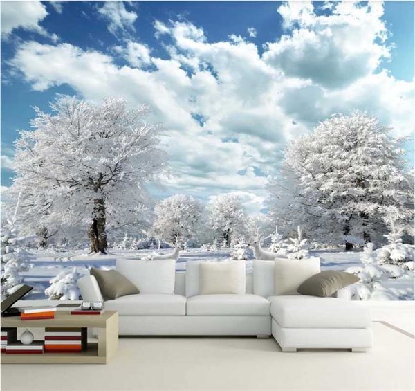custom 8d wallpaper beautiful winter snow landscape painting hd elk living room tv background wall wall covering
custom 8d wallpaper beautiful winter snow landscape painting hd elk living room tv background wall wall covering