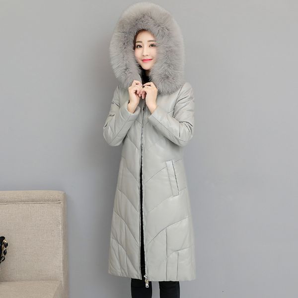 2021 new long jackets faux leather winter fur collar warm down jacket women coat pp254 3cna, Black
2021 new long jackets faux leather winter fur collar warm down jacket women coat pp254 3cna, Black