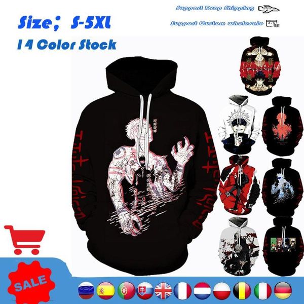 men's hoodies & sweatshirts jujutsu kaisen yuji hoodie gojo satoru fashionsweatshirts 3d printed cartoon characters hooded with pocke, Black
men's hoodies & sweatshirts jujutsu kaisen yuji hoodie gojo satoru fashionsweatshirts 3d printed cartoon characters hooded with pocke, Black