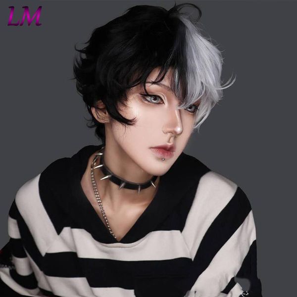 human ponytails short synthetic men's breathable wig brown 100% very realistic hair wigs natural cosplay daily party anime, Black
human ponytails short synthetic men's breathable wig brown 100% very realistic hair wigs natural cosplay daily party anime, Black