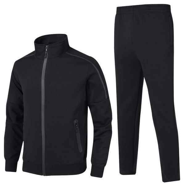 men's tracksuits leisure sportswear spring and autumn fashion pure cotton coat men's long sleeve suit stand collar cardigan two-pi, Gray
men's tracksuits leisure sportswear spring and autumn fashion pure cotton coat men's long sleeve suit stand collar cardigan two-pi, Gray
