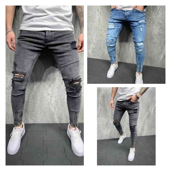 the manufacturer directlymen's jeans small hole foot zipper denim pants men's, Blue
the manufacturer directlymen's jeans small hole foot zipper denim pants men's, Blue