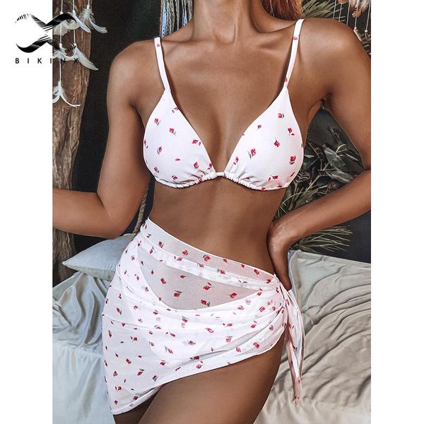women's swimwear tie dye print swimsuit with skirt 3 piece bikini 2021 halter push up female vintage bathing suit, White;black
women's swimwear tie dye print swimsuit with skirt 3 piece bikini 2021 halter push up female vintage bathing suit, White;black