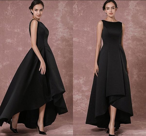 2021 new elegant black prom es long backless evening satin high low pleated formal party vestidos de noiva dqzc, Black;red
2021 new elegant black prom es long backless evening satin high low pleated formal party vestidos de noiva dqzc, Black;red