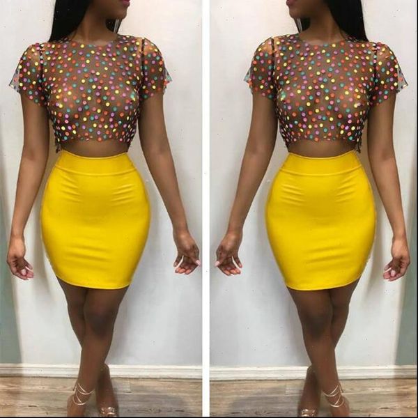 aprmhisy new summer women two piece set mesh polka dot casual party crop and skirt sets outfits, Gray
aprmhisy new summer women two piece set mesh polka dot casual party crop and skirt sets outfits, Gray