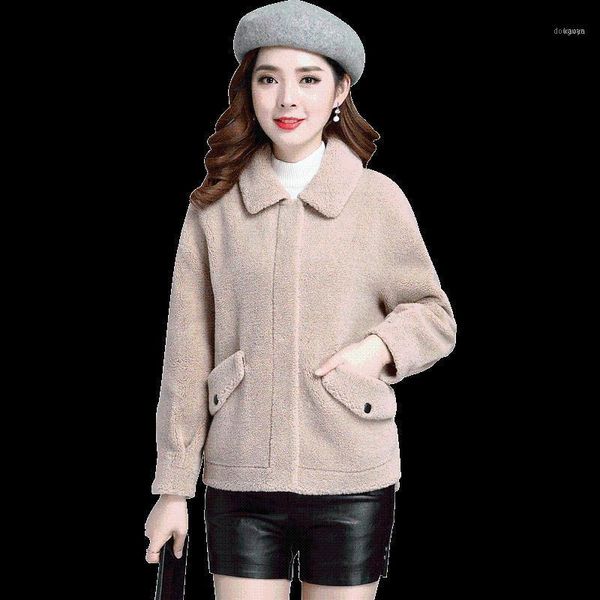 sheep shearling coat women's short 2021 autumn and winter granular cashmere lamb womens coats wool1, Black
sheep shearling coat women's short 2021 autumn and winter granular cashmere lamb womens coats wool1, Black
