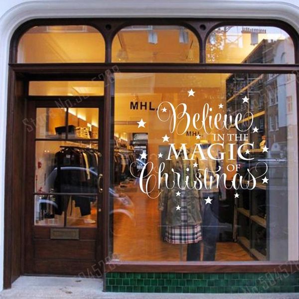 wall stickers christmas window sticker believe in the magic shop decal decals decor room z882
wall stickers christmas window sticker believe in the magic shop decal decals decor room z882