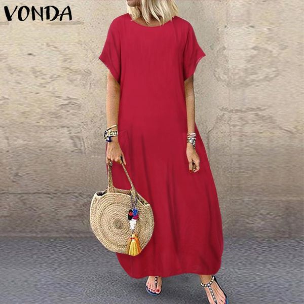 party dresses vonda women bohemian dress 2021 summer sundress vintage short sleeve long maxi casual robe vestidos plus size, White;black
party dresses vonda women bohemian dress 2021 summer sundress vintage short sleeve long maxi casual robe vestidos plus size, White;black