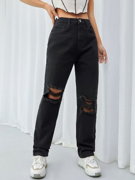 ripped solid jeans t7fh#, Blue
ripped solid jeans t7fh#, Blue