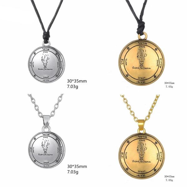 pendant necklaces 10pcs silver gold pentagram key of solomon amulet statement link chain tin talisman necklace for men gift
pendant necklaces 10pcs silver gold pentagram key of solomon amulet statement link chain tin talisman necklace for men gift