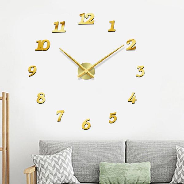 modern large wall clock creative golden round acrylic frameless wall clock diy home decor for living room without bat
modern large wall clock creative golden round acrylic frameless wall clock diy home decor for living room without bat