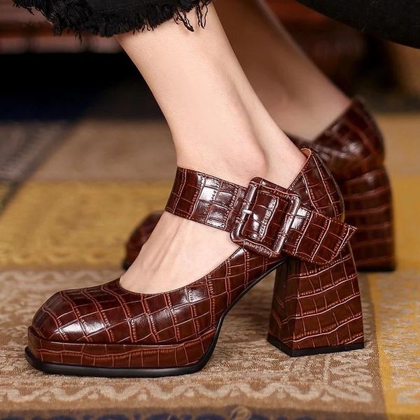 dress shoes chunky heel buckle strap women mary janes thick-soled round toe female genuine leather casual 2021 autumn, Black
dress shoes chunky heel buckle strap women mary janes thick-soled round toe female genuine leather casual 2021 autumn, Black