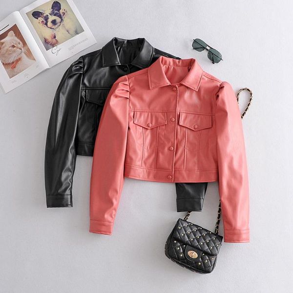 women's leather & faux nice autumn pink black pu jacket women zipper slim short biker jackets coat female outwear casacos feminino
women's leather & faux nice autumn pink black pu jacket women zipper slim short biker jackets coat female outwear casacos feminino